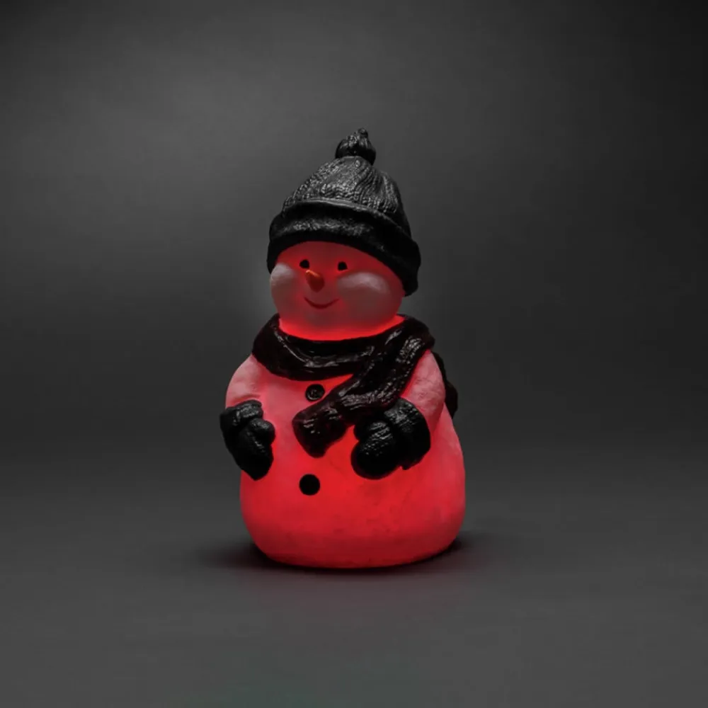 Konstsmide Christmas Snemand LED-dekorationsfigur, RGB-farveskift, IP44
