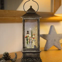 Snemandslanterne LED, vandfyldt^Konstsmide Christmas Best