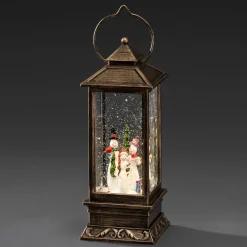 Snemandslanterne LED, vandfyldt^Konstsmide Christmas Best