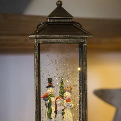 Snemandslanterne LED, vandfyldt^Konstsmide Christmas Best