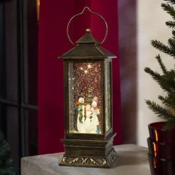 Snemandslanterne LED, vandfyldt^Konstsmide Christmas Best