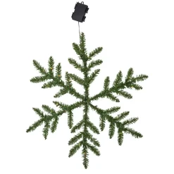 Snowflake udendørs LED-dekolampe, batteridrevet^STAR TRADING Sale