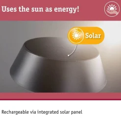 Paulmann Soala Solcelle Lampe Anthracite -