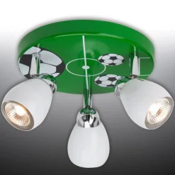 Børn Brilliant Loftlamper>Soccer LED-loftlampe med 3 lyskilder