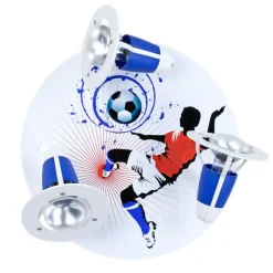 Børn Elobra Loftlamper>Soccer loftlampe, 3 lyskilder, blå-hvid