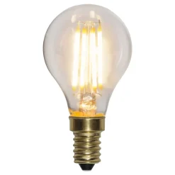 Soft Glow LED-pære E14 4 W 2.100 K dæmpes i 3 trin^STAR TRADING Clearance
