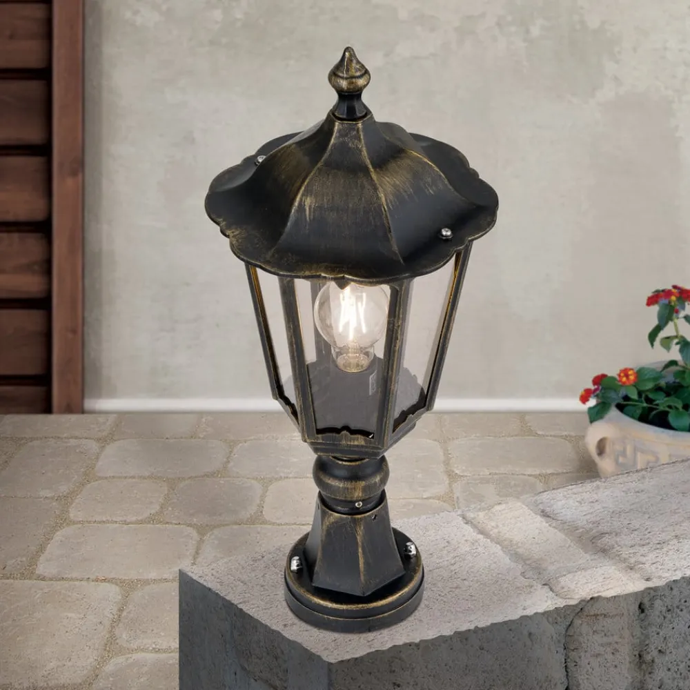 ORION Sokkellamper>Sokkellampe Fabio, i sort-gylden