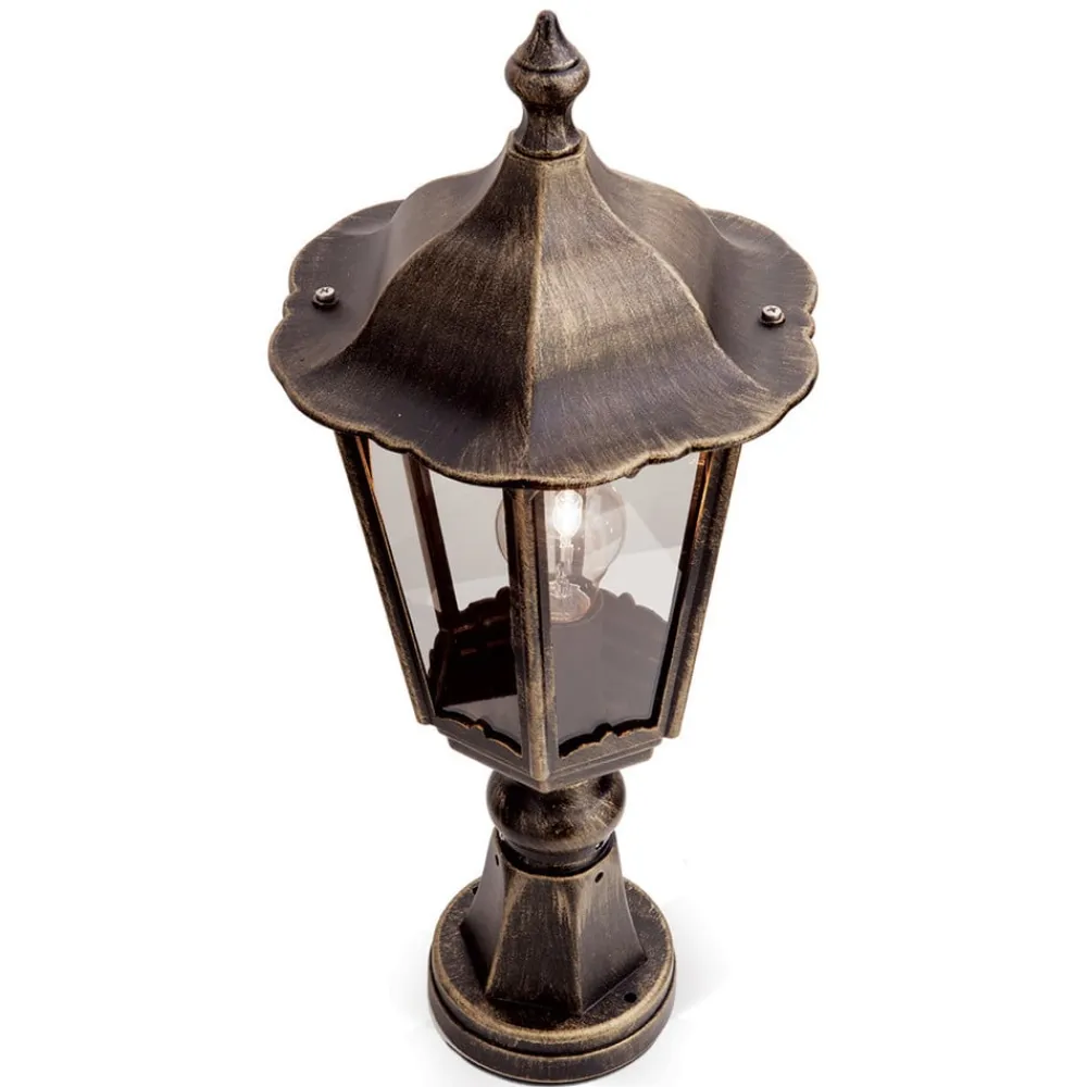 ORION Sokkellamper>Sokkellampe Fabio, i sort-gylden