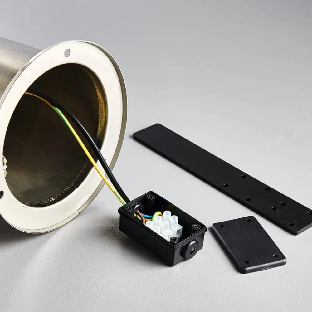 Heitronic Sokkellampe Naxos i stål