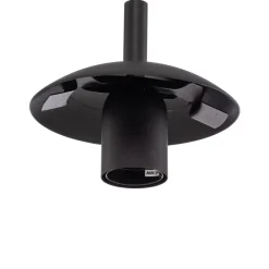 Sol glas-hængelampe, Ø 35cm, sort/klar^TK Lighting New