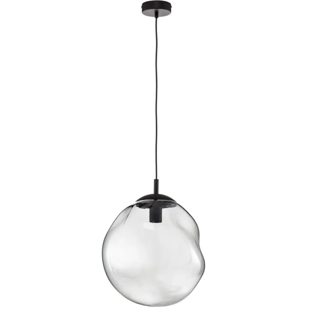 TK Lighting Pendellamper|Pendellamper>Sol glaspendel, Ø 35cm, sort/røggrå