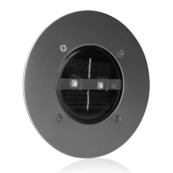 Smartwares Solar LED nedgravningsspot Lugo, IP44, stål, glas