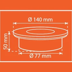 Smartwares Solar LED nedgravningsspot Lugo, IP44, stål, glas
