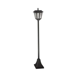SMART GARDEN Solcellelamper>Solar vejlampe Metro, 130 cm, sort, IP44