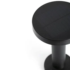 FARO BARCELONA Solar-LED-bordlampe Cairo, sort, plast, IP44, 21cm