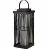 Solar-LED-terrasselampe Sophelia, 36 cm, sort, rattan^Searchlight Online