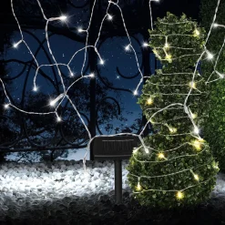 Globo Dekorationsbelysning|Solcellelamper>Solcelle lyskæde Ece, transparent, 20 meter