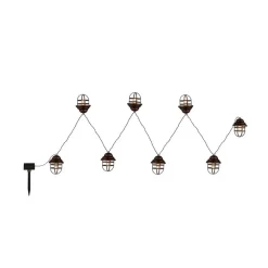 Globo Solcelle lyskæde Lina med 8 lanterner