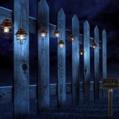 Globo Solcelle lyskæde Lina med 8 lanterner