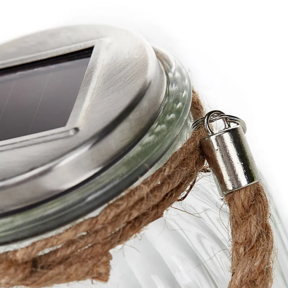 STAR TRADING Dekorationsbelysning|Solcellelamper>Solcelledrevet LED bordlampe Jar i glas