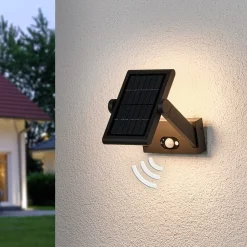 Solcelledrevet LED-udendørsvæglampe Valerian^Lucande Sale