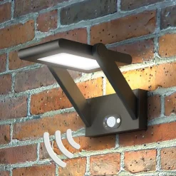 Solcelledrevet LED-udendørsvæglampe Valerian^Lucande Sale