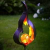 Solcelle-jordspydslampe Melilla flammeformet LED^STAR TRADING Online