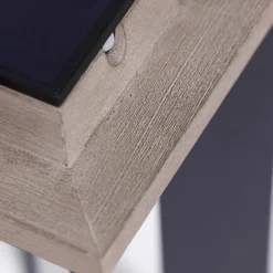 Les Jardins Solcellelanterne Teckalu, aluminium sort, 65,5 cm