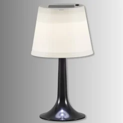 Konstsmide Soldreven LED bordlampe Assisi Sitra, i sort