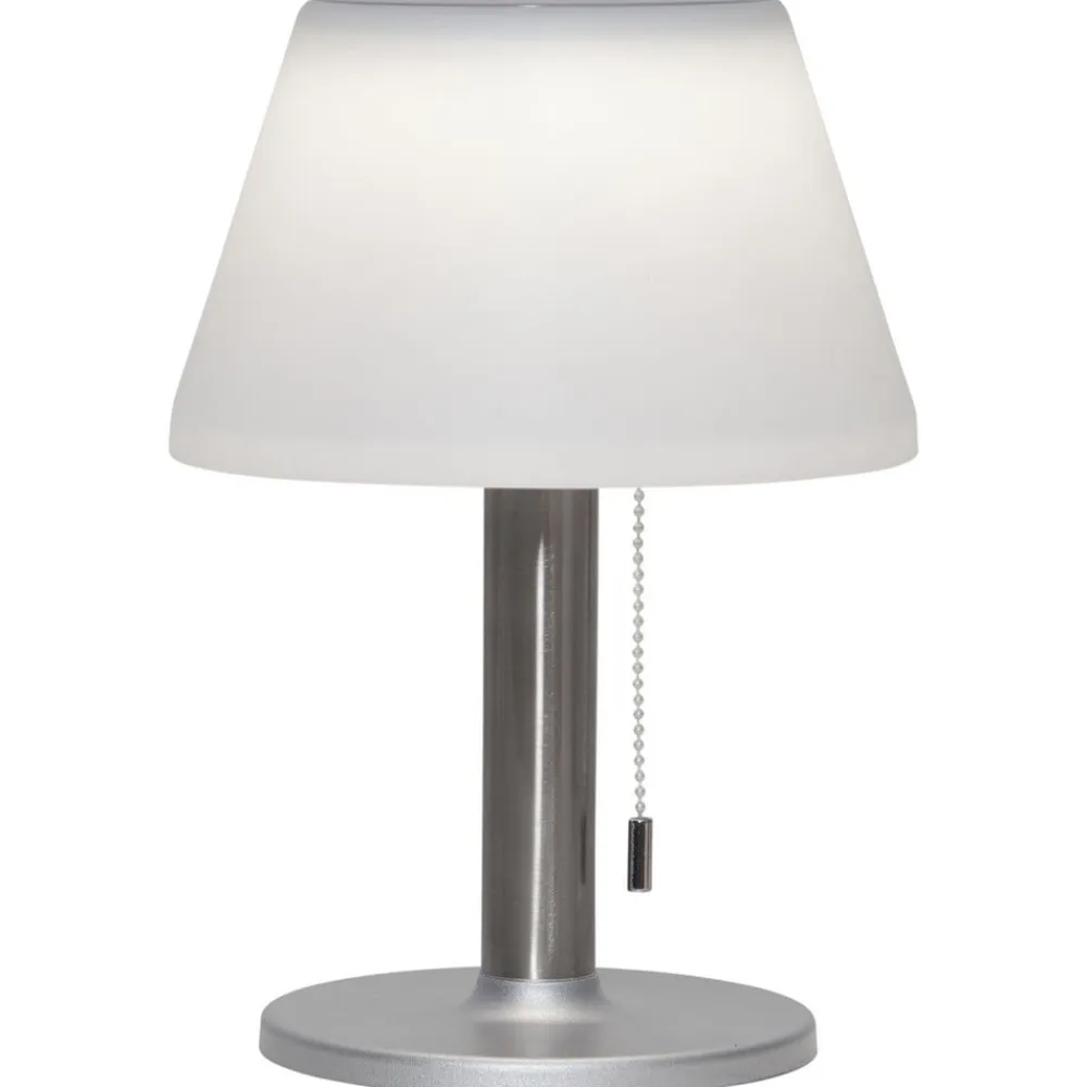 STAR TRADING Dekorationsbelysning|Solcellelamper>Solia LED-bordlampe med solcelle og trækafbryder