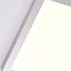 Arcchio Solvie LED-loftlampe, sølv, kantet, 30 x 30 cm