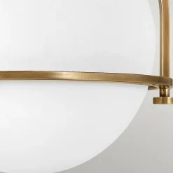 Somerset loftlampe, 1 lyskilde, messing^Quintiesse Hot