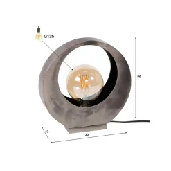 Sonorc bordlampe, 1 lyskilde, fuldmåne^Zijlstra Discount