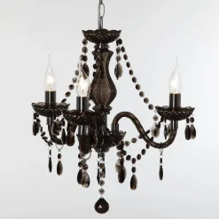 Reality Leuchten Lysekroner>Sort lysekrone Perdita, 3 lyskilder