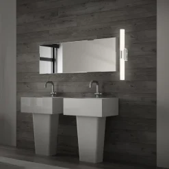 Spejllampe til badeværelse Klak Brilo, krom, 47 cm^Briloner Online