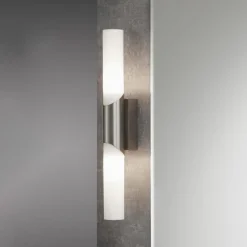 Briloner Væglamper|Væglamper>Splash væglampe, 2 lyskilder, mat nikkel