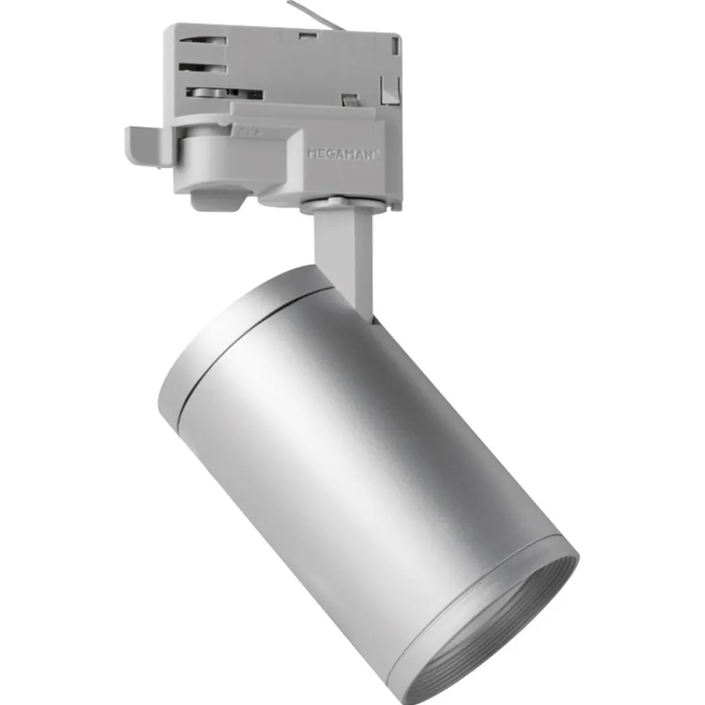 MEGAMAN Spotlight Mora GU10 til 3-fase skinne sølv