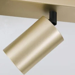 ORION Spotlight Sean, 6 lyskilder, guldfarvet, metal, drejeligt monteret