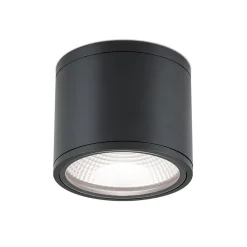 ORION Sputnik LED-loftspot, IP65, Ø 14,5 cm, sort