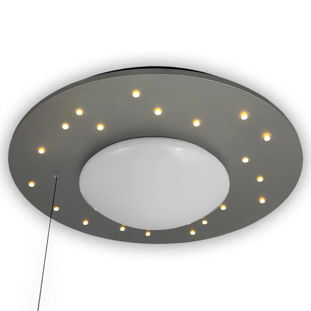 Børn Niermann Standby Starlight loftlampe med stjernehimmel, sølv