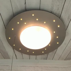 Børn Niermann Standby Starlight loftlampe med stjernehimmel, sølv