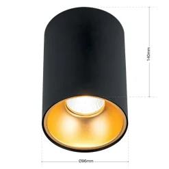 Starlight loftspot, rundt, sort^ORION Discount