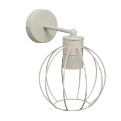 HELAM STARLIGHT væglampe, cremehvid 1 lyskilde Ø 18 cm metalstik