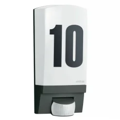 L 1 husnummerlampe med sensor sort^STEINEL Sale
