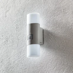 STEINEL L 910 S udendørs LED-væglampe, sensor sølv