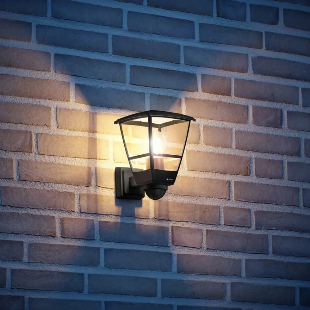 STEINEL L 10 S Udendørs væglampe med sensor sort