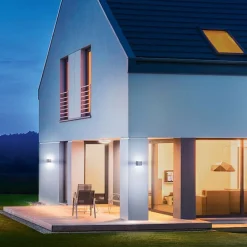 L 835 SC Udendørs væglampe med sensor sølv^STEINEL New