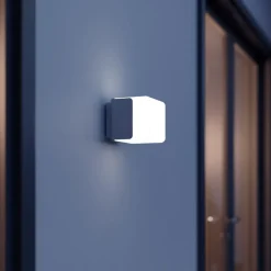 L 835 SC Udendørs væglampe med sensor sølv^STEINEL New