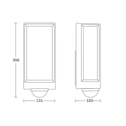 STEINEL L42 SC udendørs LED-væglampe sensor antracit
