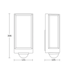 STEINEL L42 SC udendørs LED-væglampe sensor antracit